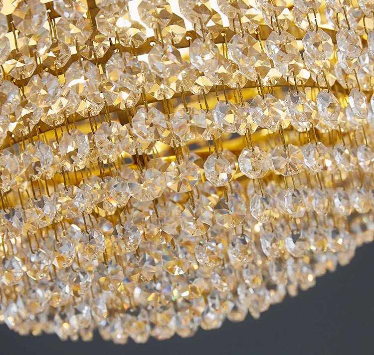 JC Modern LED Gold Crystal Ball Chandelier for Dining Room, Bedroom image | luxury lighting | luxury chandeliers