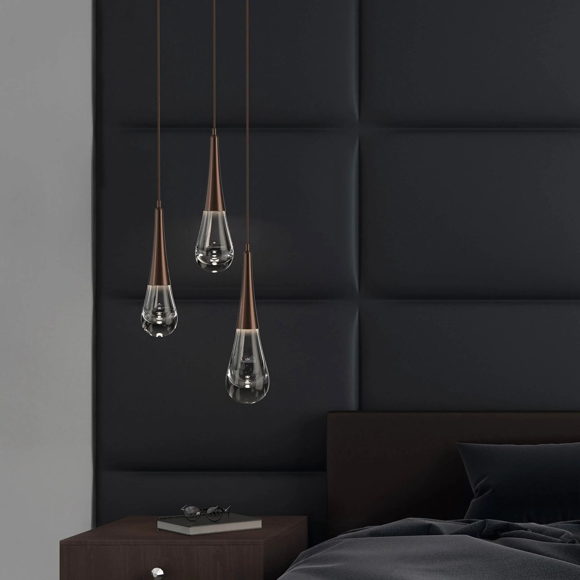 Rain LED Round Chandelier For Living Room, Hallway, Staircase