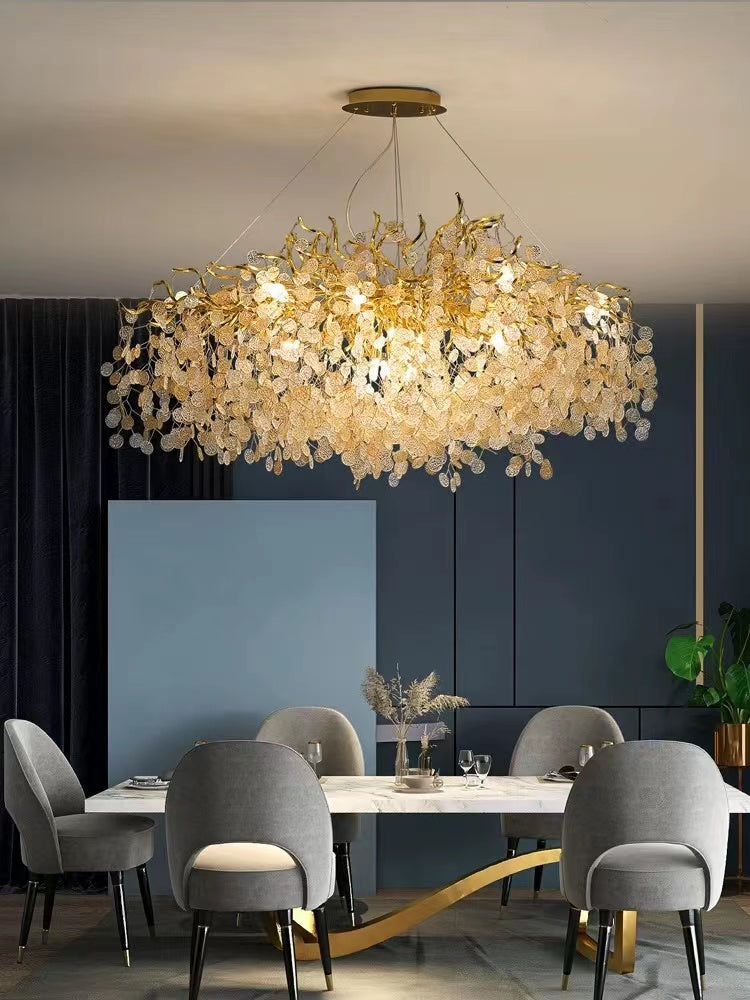 New Modern Light Luxury Branch Crystal Chandelier for Dining /Living Room