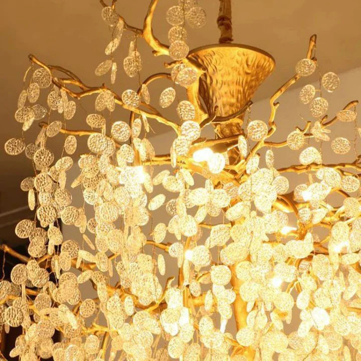 LS Luxury Spring 2 Story Foyer Branch Chandelier