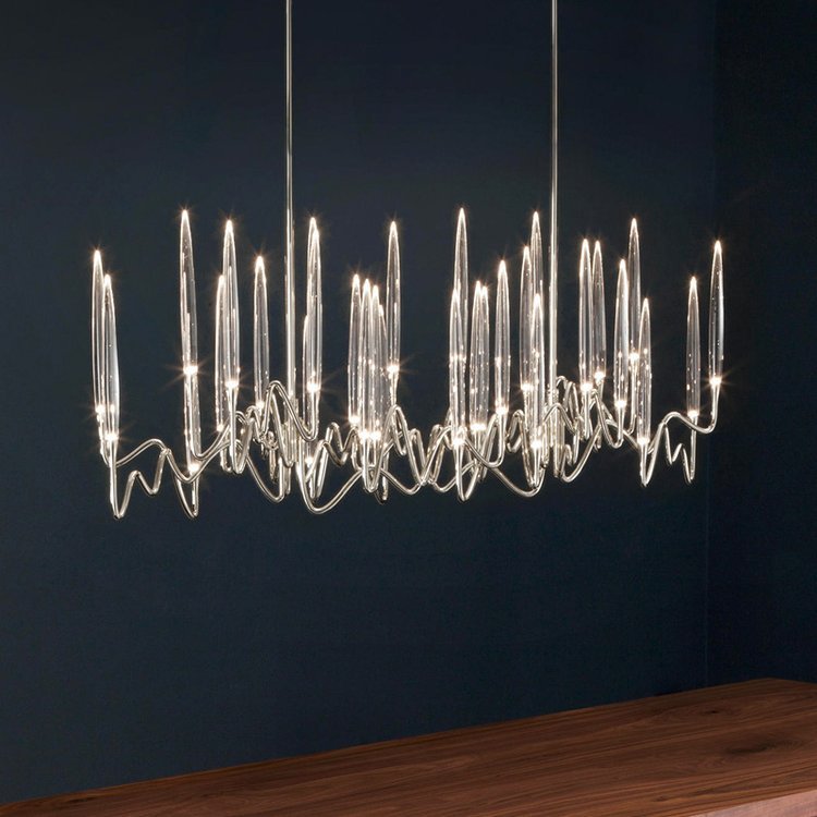 LS Tree Branch Clear Crystal Chandelier