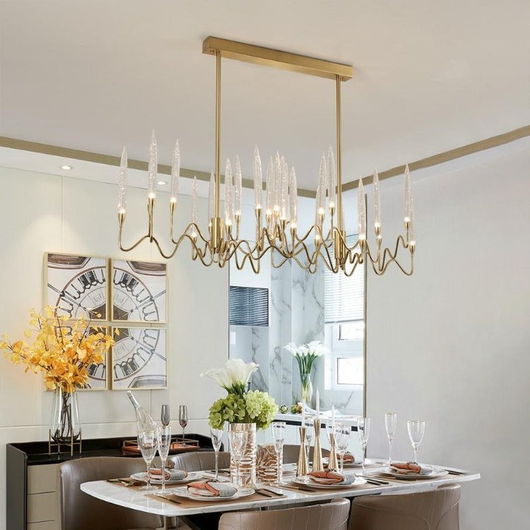 LS Tree Branch Clear Crystal Chandelier