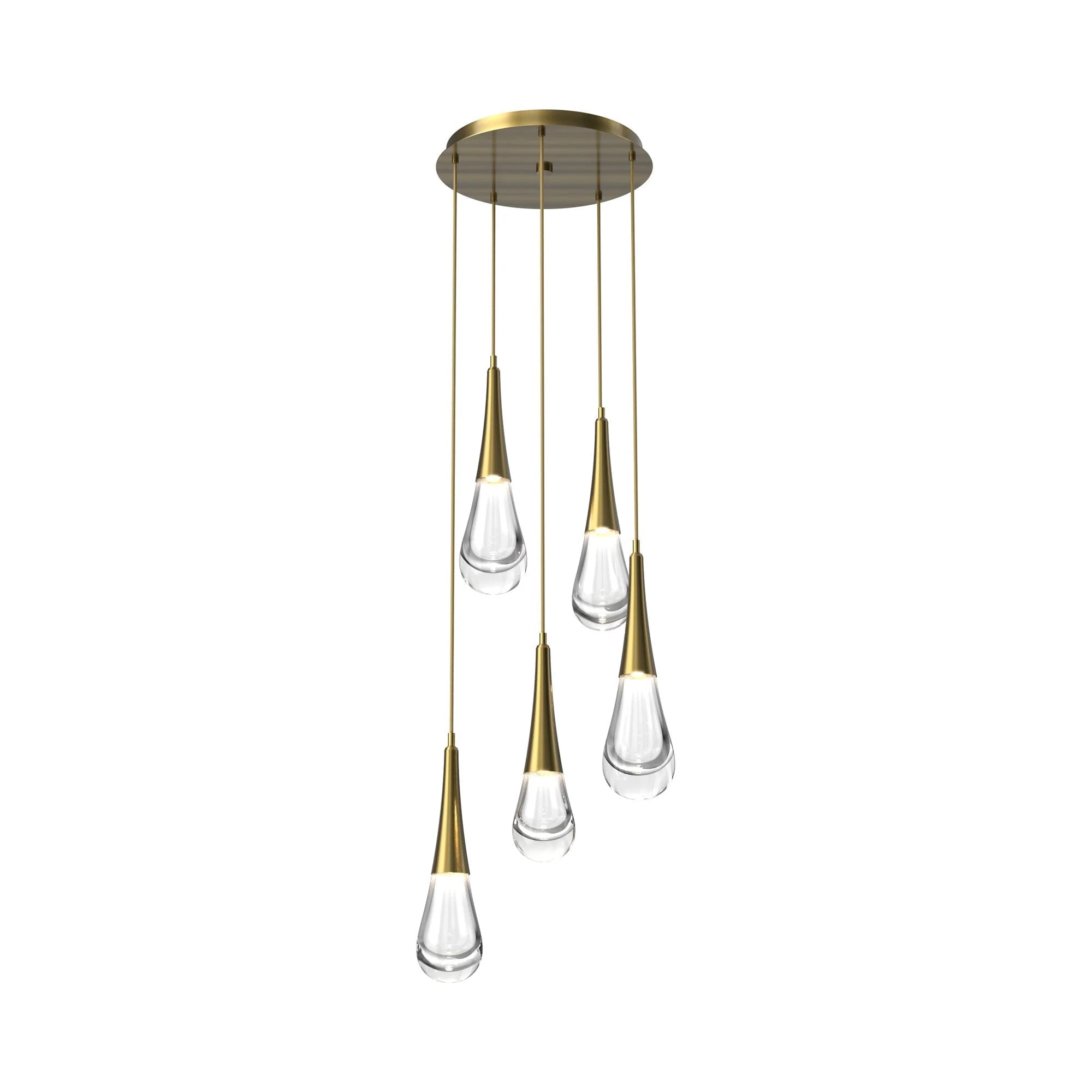 Rain LED Round Chandelier For Living Room, Hallway, Staircase