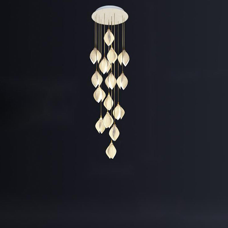 Grand Nordic Magnolia Blossom Ceramic Pendant Chandelier Chandeliers Kevinstudiolives   