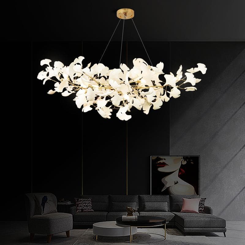 LS Ceramic Ginkgo Ceramic Chandelier