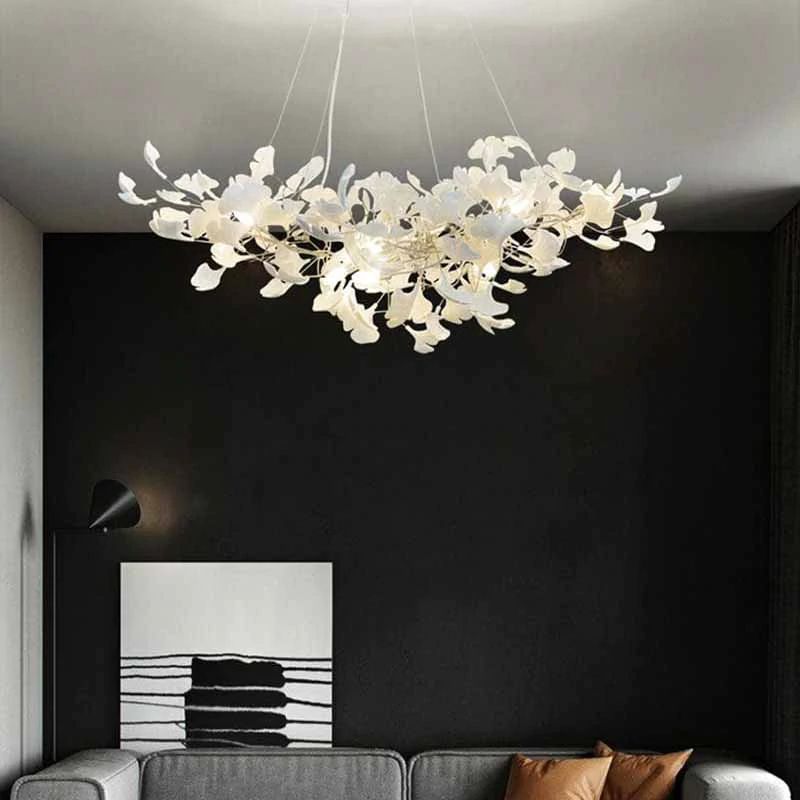 LS Ceramic Ginkgo Ceramic Chandelier