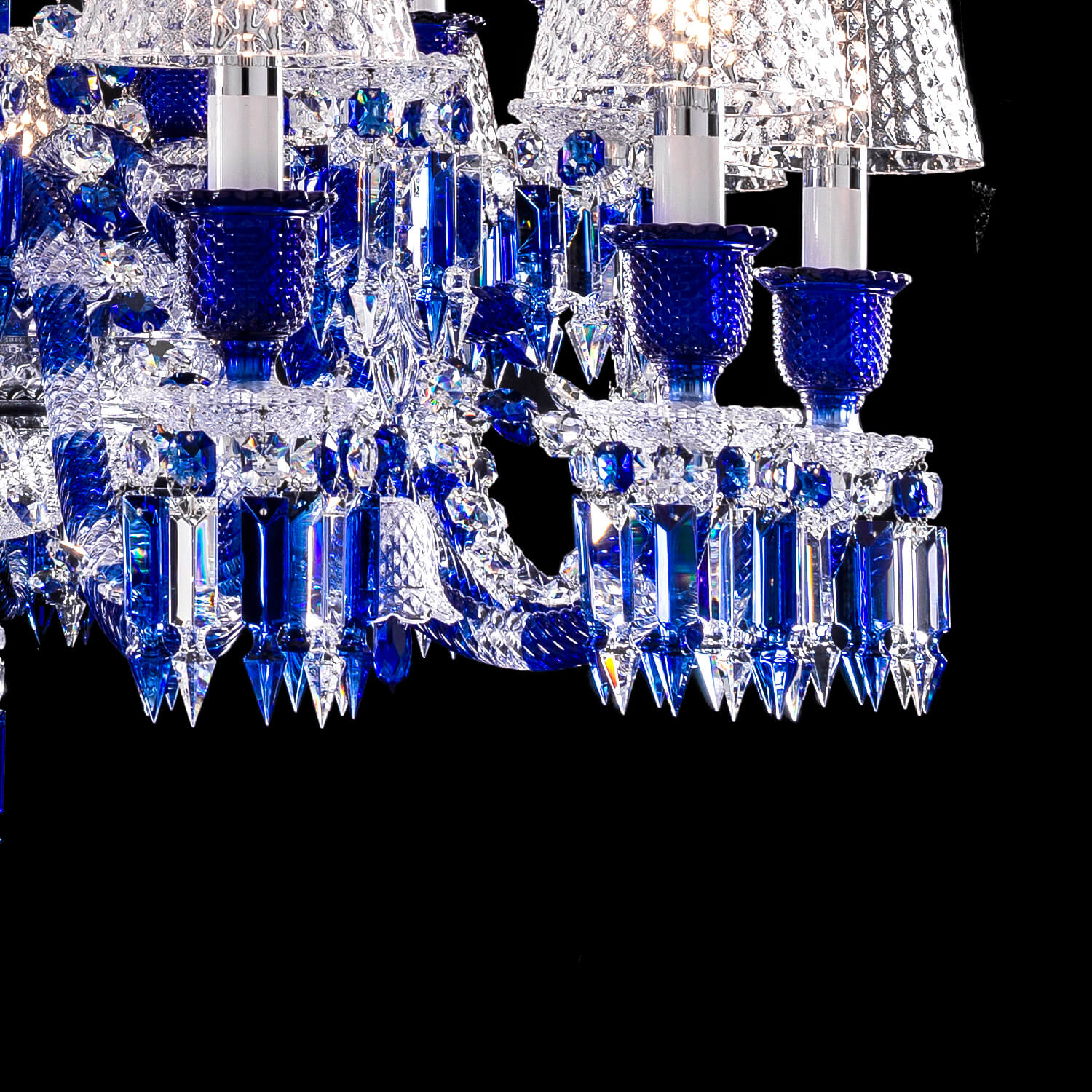 Bacckrat  Zenith Faunacrystopolis Blue Crystal Chandelier