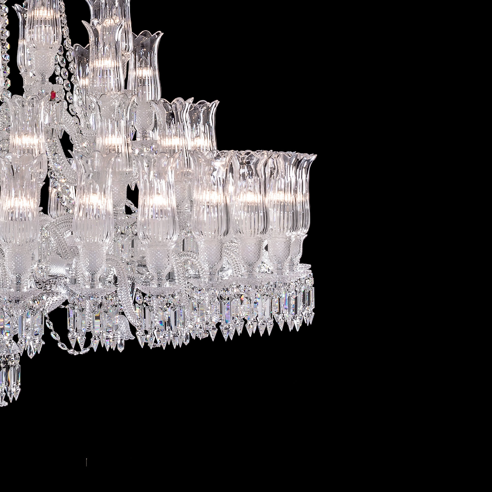 Bacckrat Large Entrance Crystal Chandelier