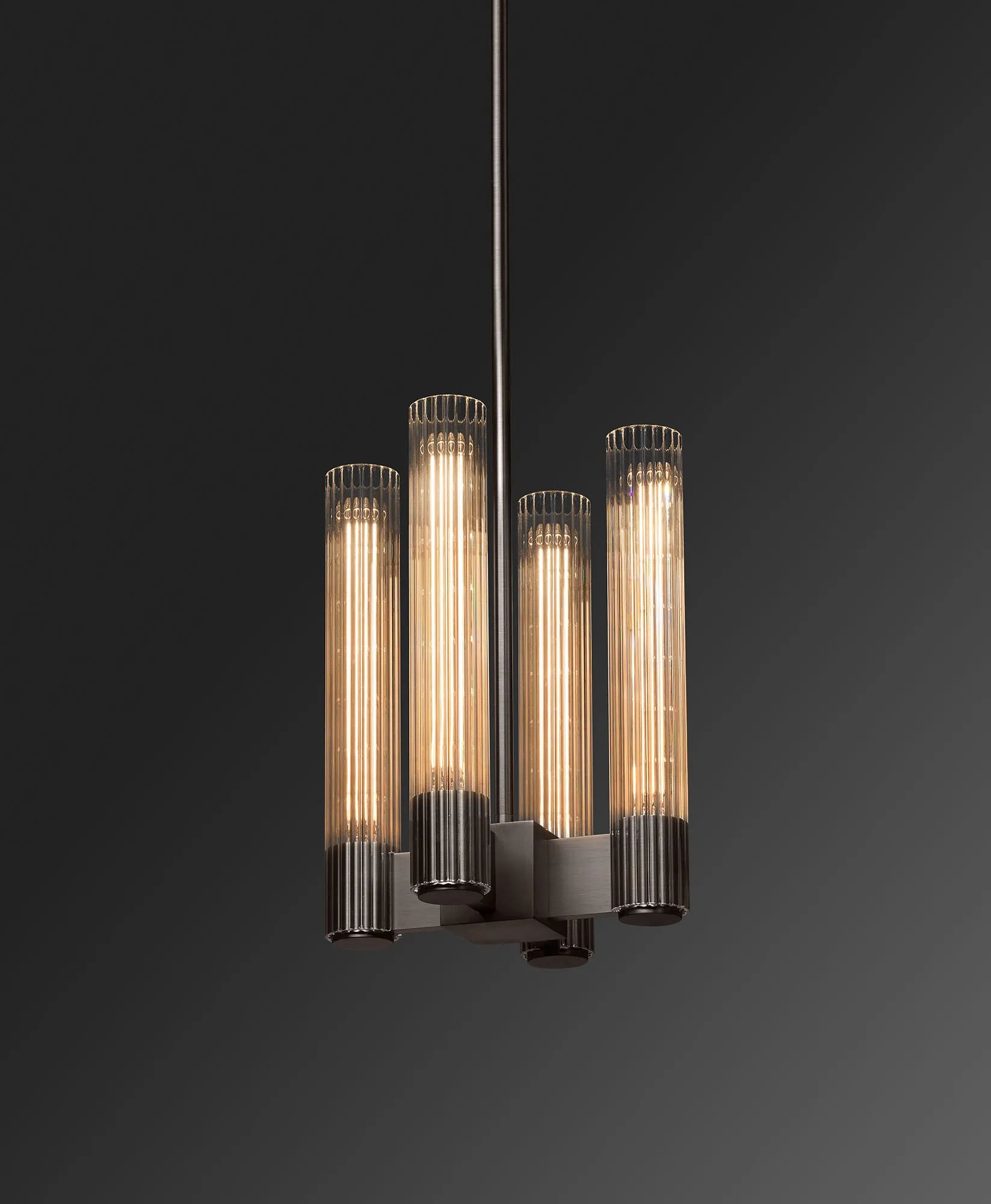 LS Pastis Modern Glass Linear Pendant, Kitchen Island Pendant Lamp