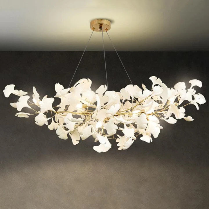 LS Luxury Ceramic Ginkgo Chandelier