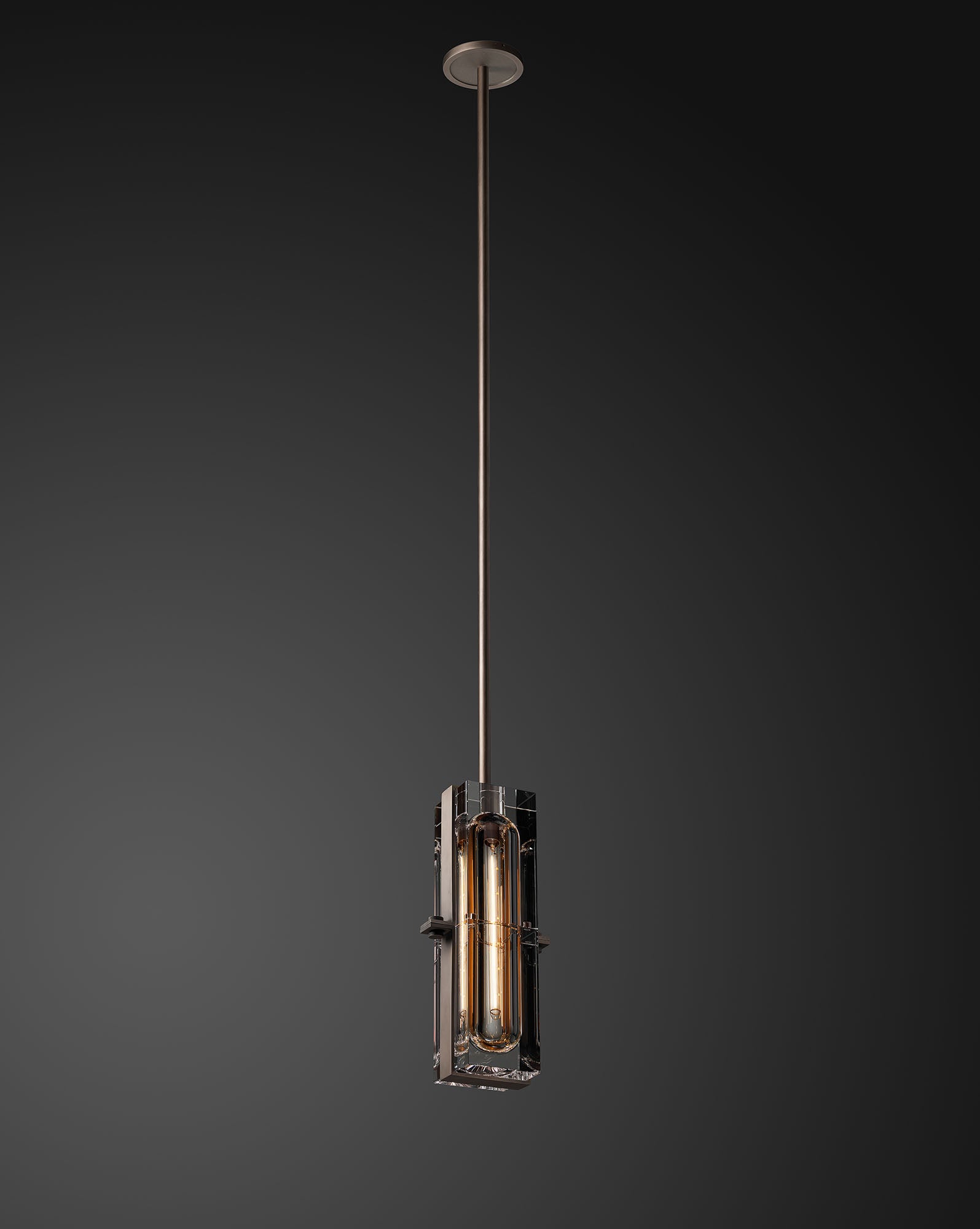 Glacon Modern Crystal Linear Pendant Light