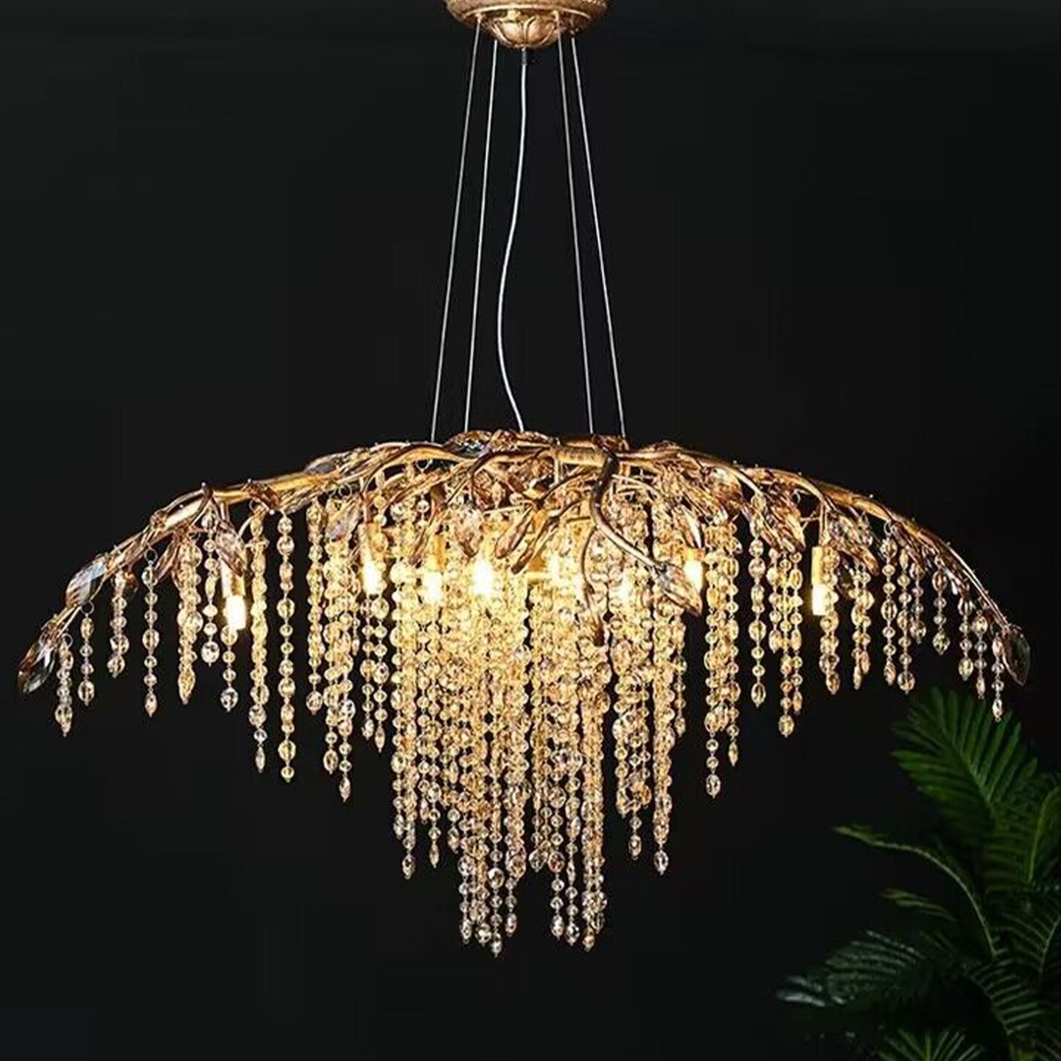 New Luxury Branch Crystal Pendant Chandelier Designer Creative Art Dining Room/Living Room Light Fixture