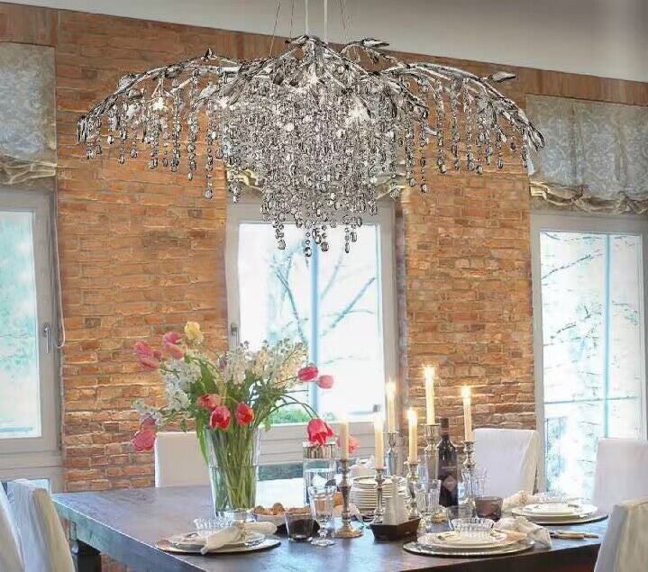 New Luxury Branch Crystal Pendant Chandelier Designer Creative Art Dining Room/Living Room Light Fixture