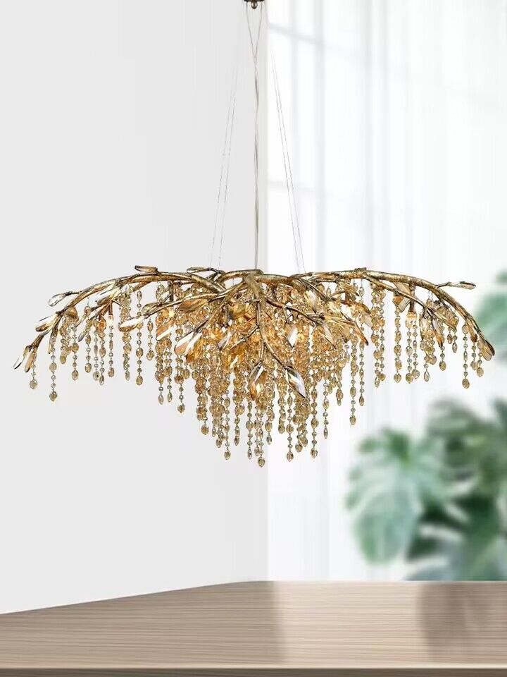 New Luxury Branch Crystal Pendant Chandelier Designer Creative Art Dining Room/Living Room Light Fixture