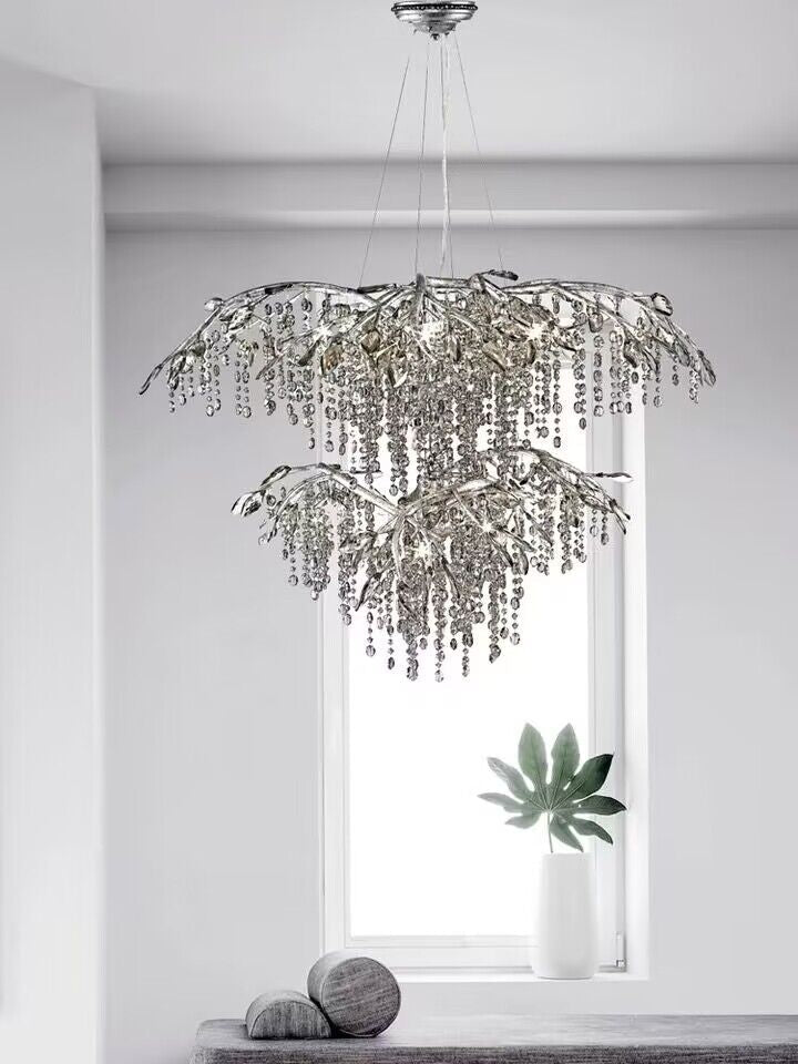 New Luxury Branch Crystal Pendant Chandelier Designer Creative Art Dining Room/Living Room Light Fixture