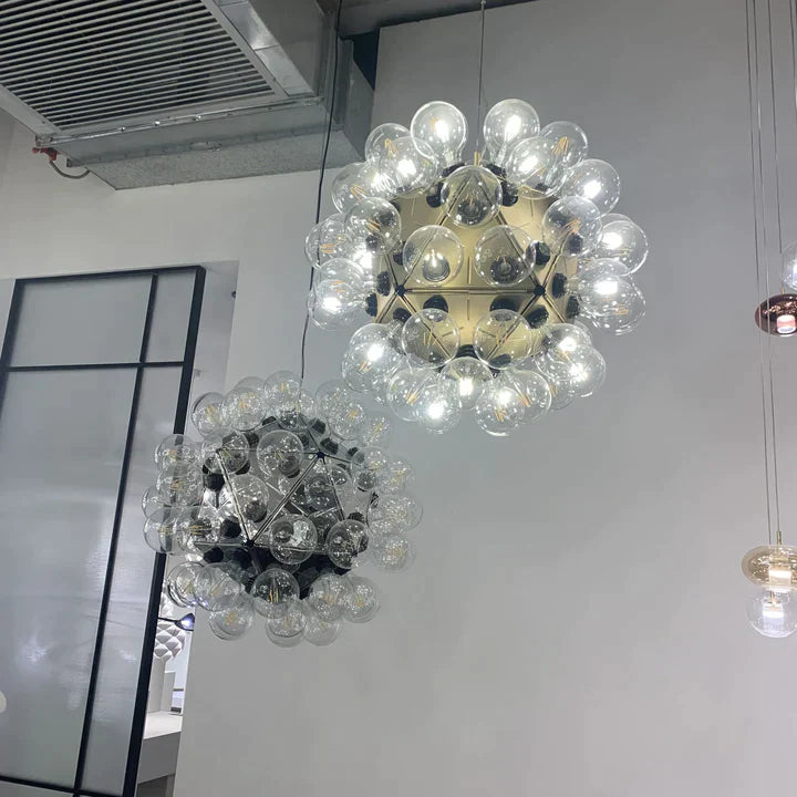 Italian Designer Creative Glass Ball Chandelier Scandinavian Dandelion Hallway/Entryway/Staircase Light Fixture