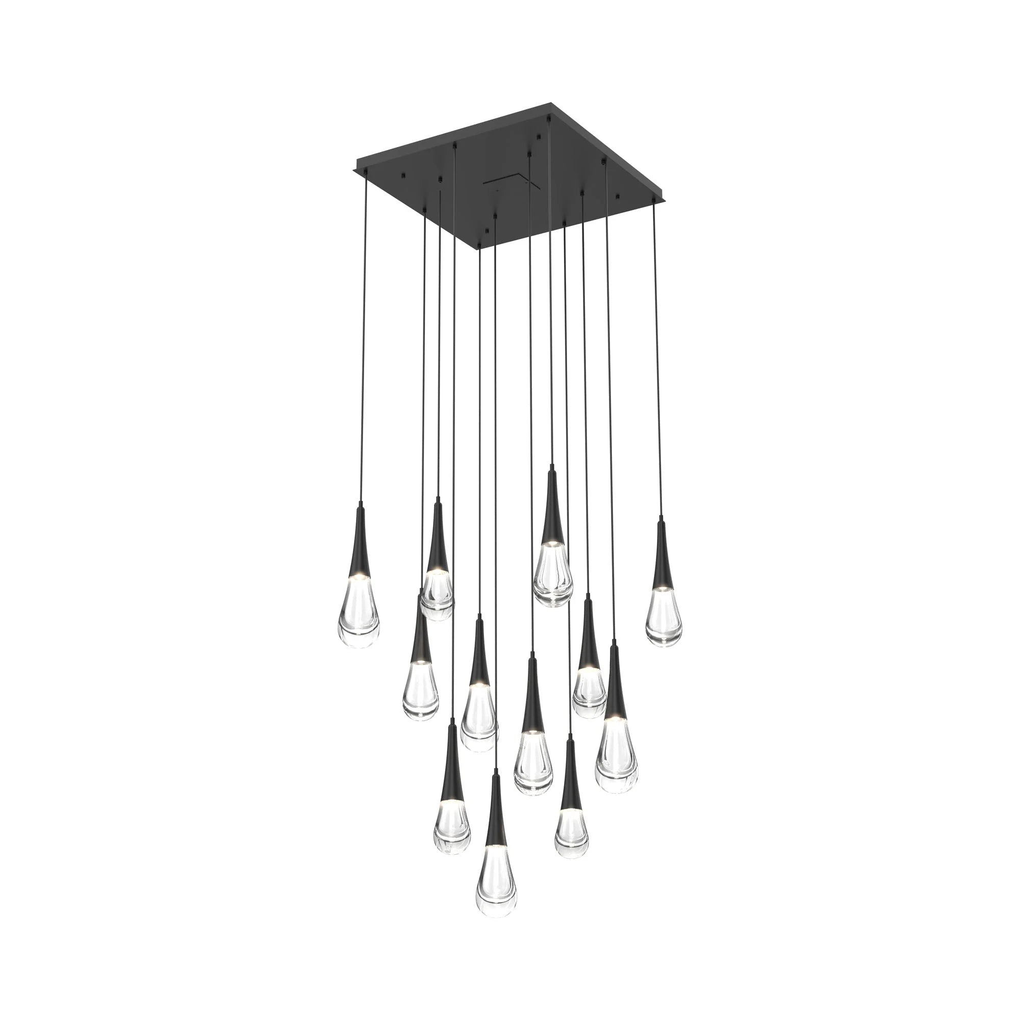 Rain LED Square Chandelier For Living Room, Hallway, Staircase