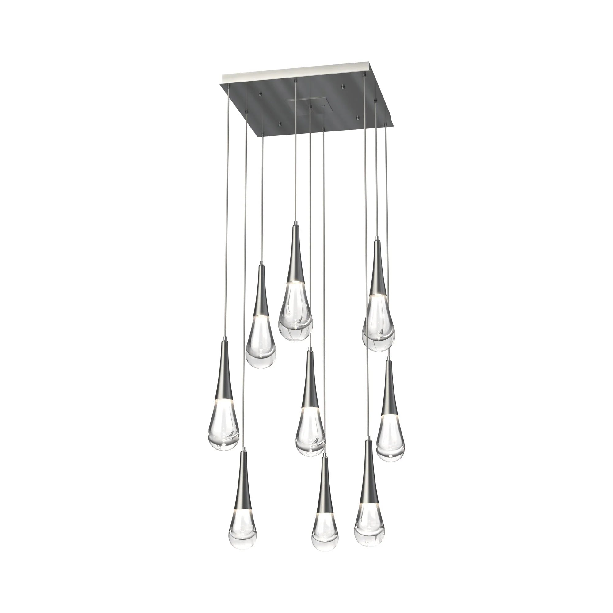 Rain LED Square Chandelier For Living Room, Hallway, Staircase