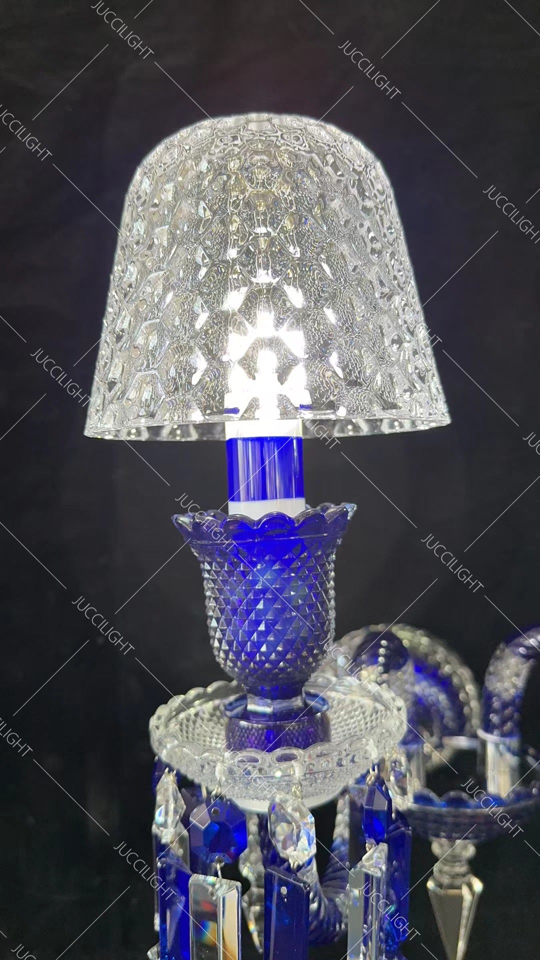 Bacckrat  Zenith Faunacrystopolis Blue Crystal Chandelier