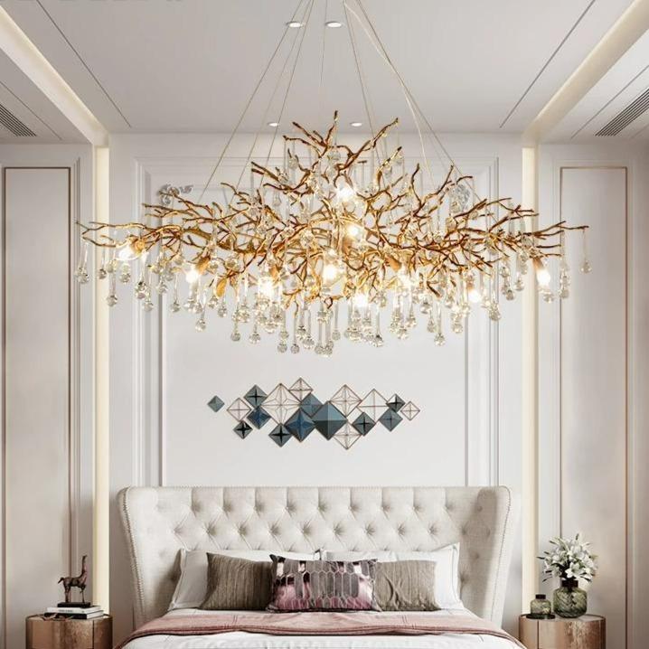 LS Doris Branch Crystal Chandelier Light