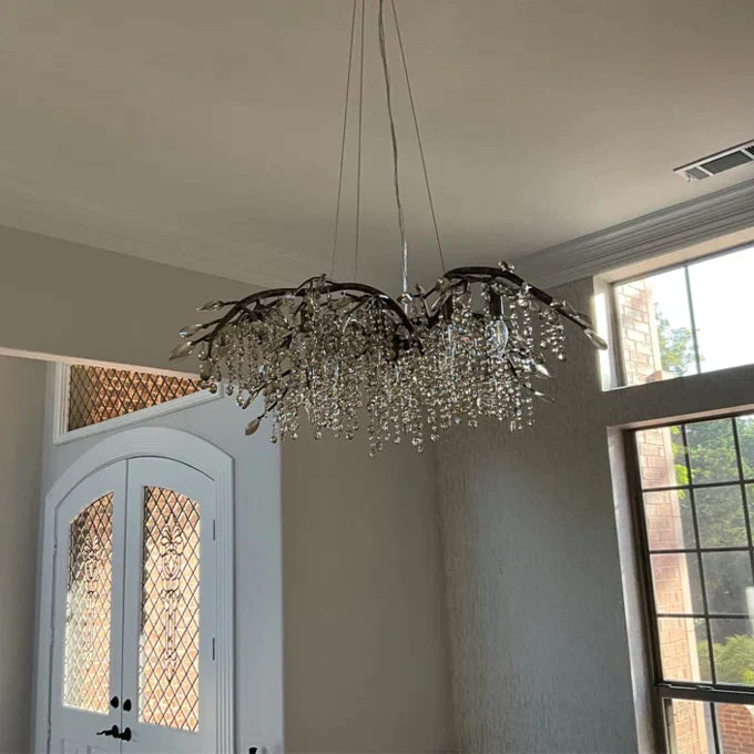 New Luxury Branch Crystal Pendant Chandelier Designer Creative Art Dining Room/Living Room Light Fixture