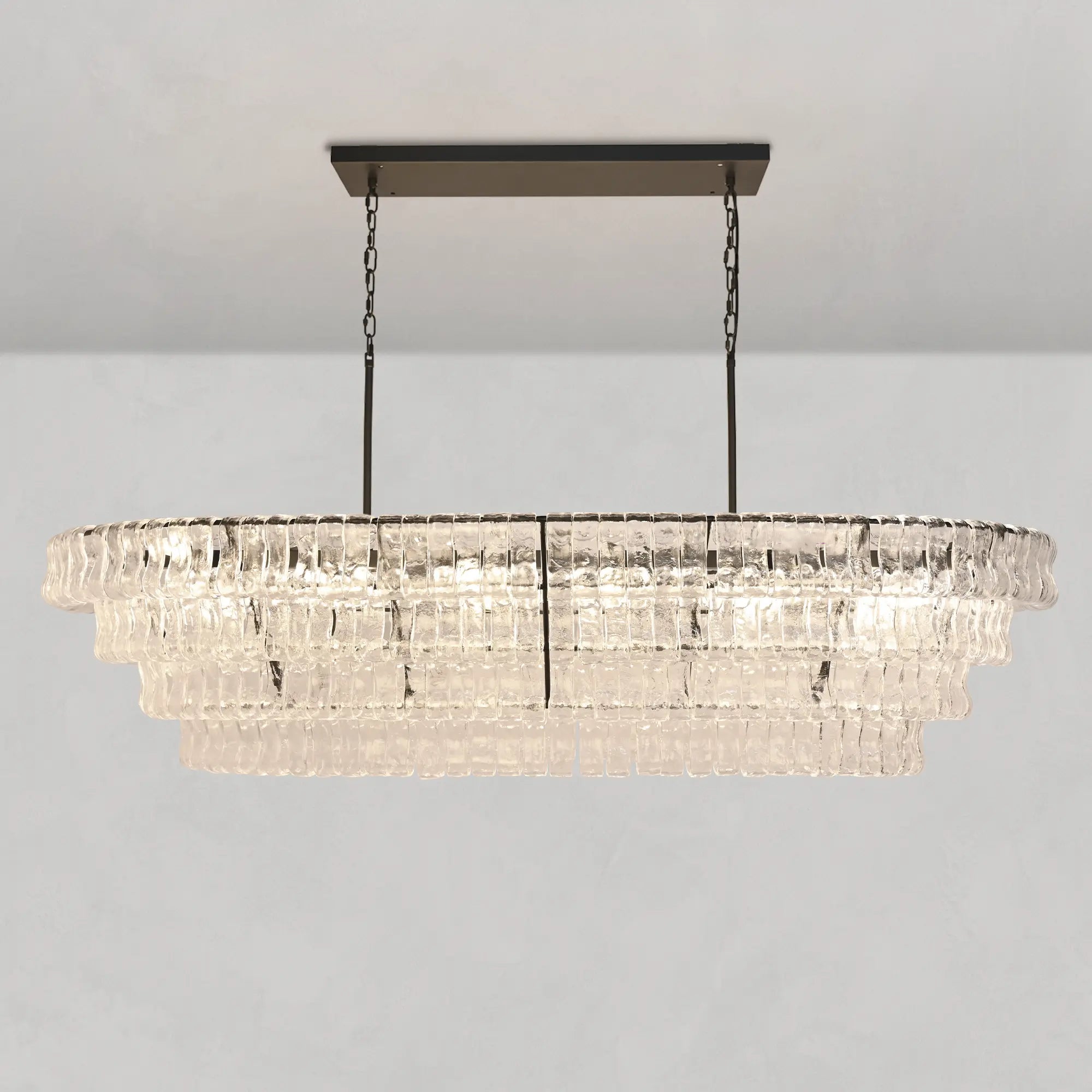 Ghiaccio Oval Chandelier