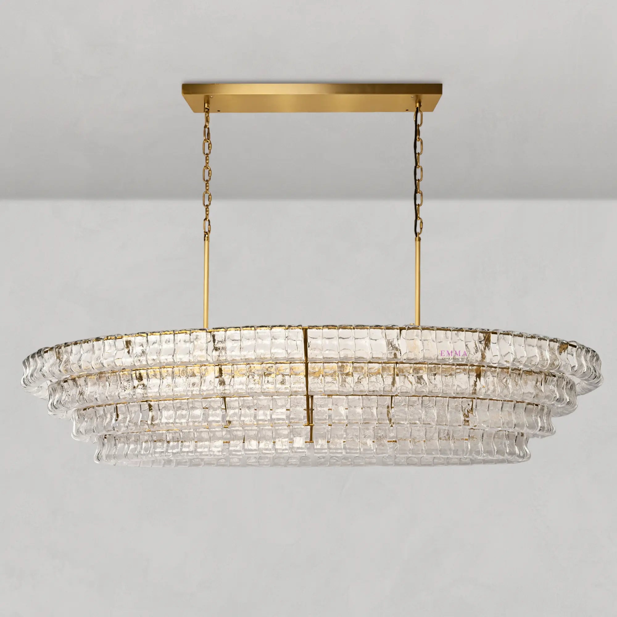 Ghiaccio Oval Chandelier