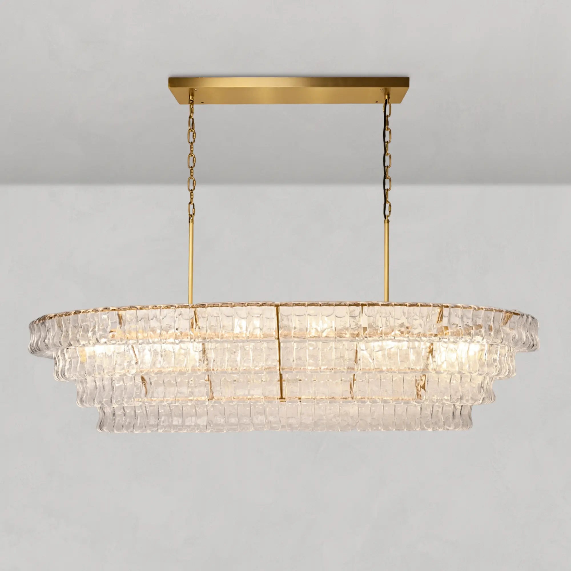 Ghiaccio Oval Chandelier