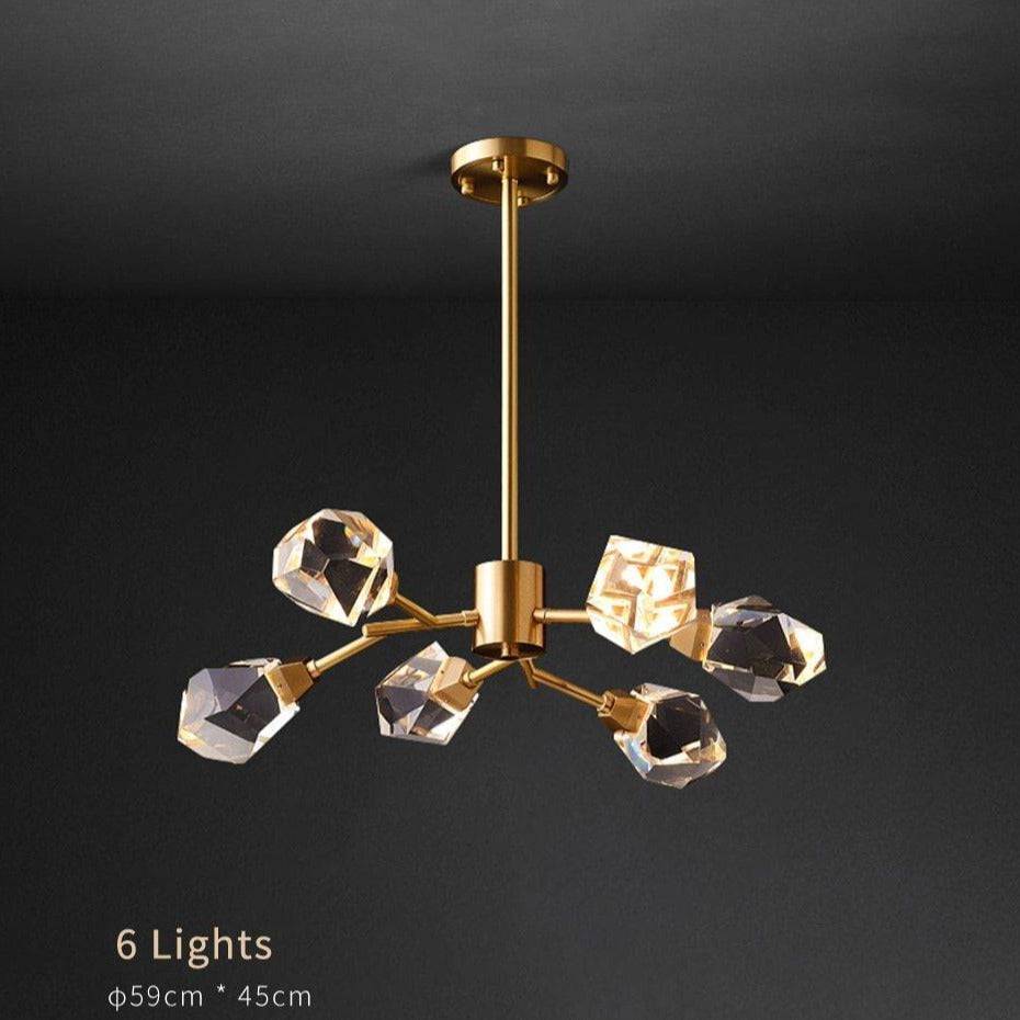 Eve Branch Crystal Chandelier 6-Light