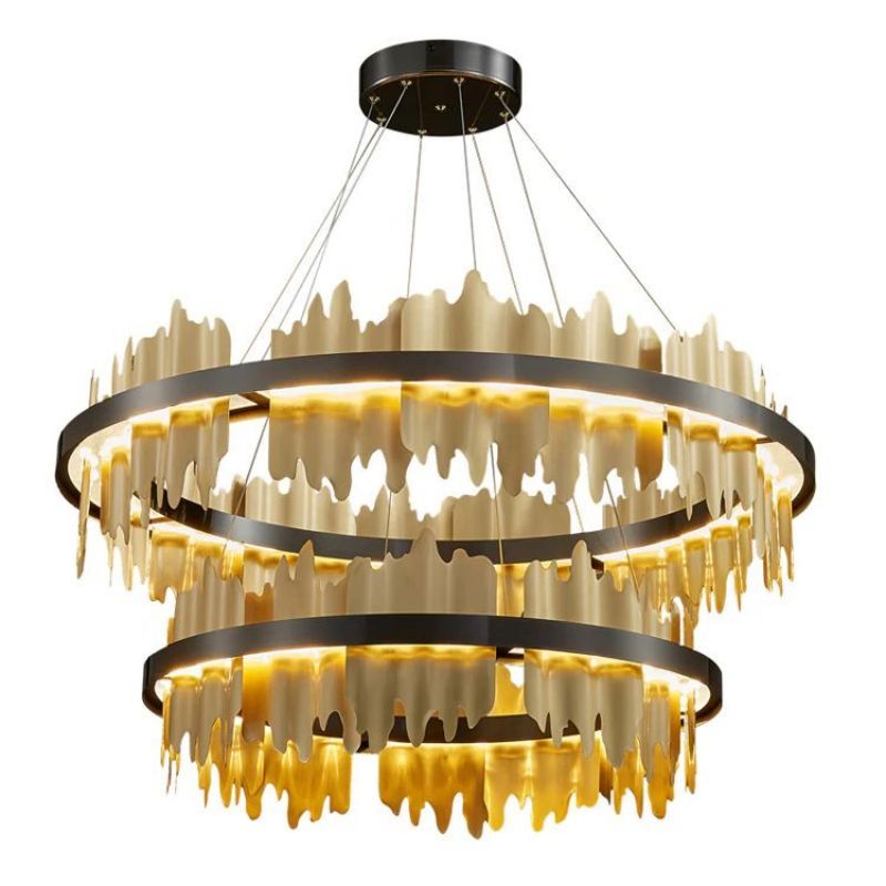 Maylisa 2-Tier Round Chandelier chandeliers for dining room,chandeliers for stairways,chandeliers for foyer,chandeliers for bedrooms,chandeliers for kitchen,chandeliers for living room Rbrights Style A  